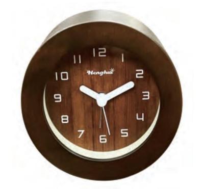 China LUMINOVA Discounted Price Nature Quality Silent Tabletop Solid Wood Solid Wood Alarm Clock Handsome for sale