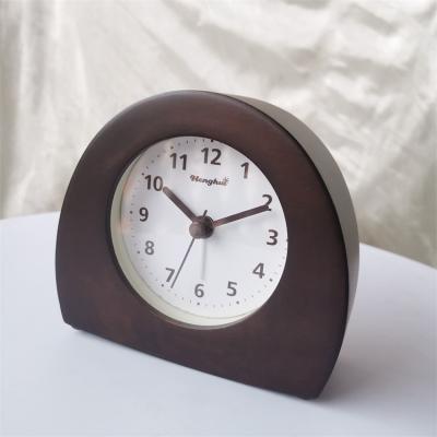 China LUMINOVA discounted prices nature quality field table solid wood silent alarm clock enough for sale