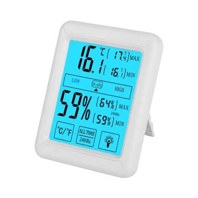 China Hot Multi-Function Indoor Desktop Humidity Test Air Temperature Humidity Amazon Digital Humidity Monitor Thermometer Hygrometer Weather Station for sale