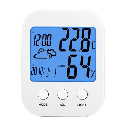 China Weather Forecast Barometer Weather Station Digital LCD Display Thermometer Indoor Hygrometer Great For Home Office Comfort for sale