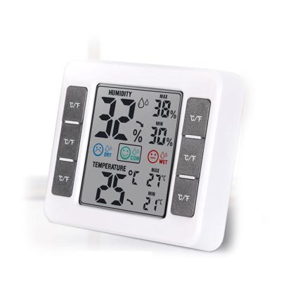 China Stronger Magnet Digital Thermometer Indoor Hygrometer with Comfort Level Icon for sale