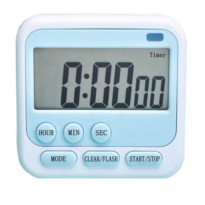 China Stored Digital Vibration Mute Light Instant Timer with 12 and 24 Hours Electronic Alarm Clock for sale