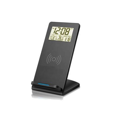 China HOT SALE antique style AMAZONE low price factory supply wireless charger stand 3 in 1 with table clock 9003 for sale