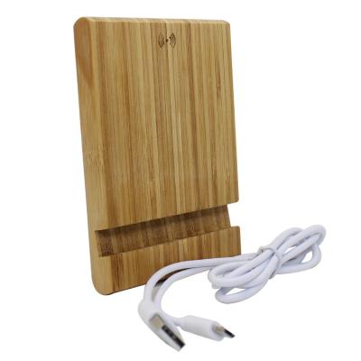 China Smart Home Decoration Wooden Mobile Phone Charger Bedside Bedroom Cell Phone Wireless Bracket for sale