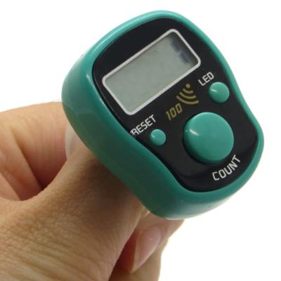 China Mini Plastic Hand Ring Tally Counter Golf Sport Counter 5 Digit LCD Digital Display Finger Ring for sale