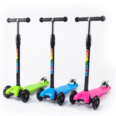 China Child Kids Scooters In Stock Factory Wholesale With 4 PU Wheels Flashing T-scooters for sale