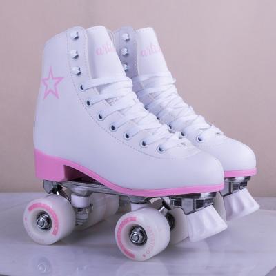 China Cool PVC Plastic Factory China Double Row Soy Luna Women Roller Skates Quadruple Patinas Artisticos for sale