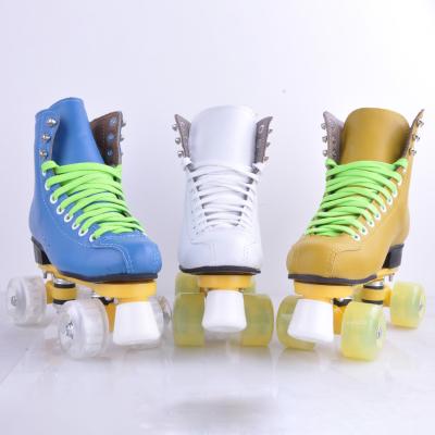 China Microfiber Leather Rental Microfiber Leather Inline Skates 4 Wheels Inline Skates 4 Roller Track Hot Sale EU 28-44 for sale