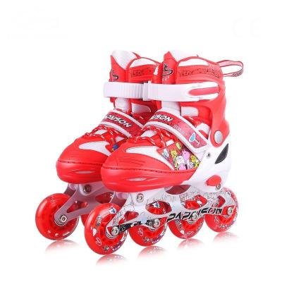 China Kids PP Vamps Popular 4 Wheels Adjustable Height Quad Inline Roller Skates for Boys and Girls S (EU#31-34) for sale