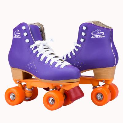 China indoor track rental PU rolls quad roller skates high quality roller skates shoes for men and women EU28-46 for sale