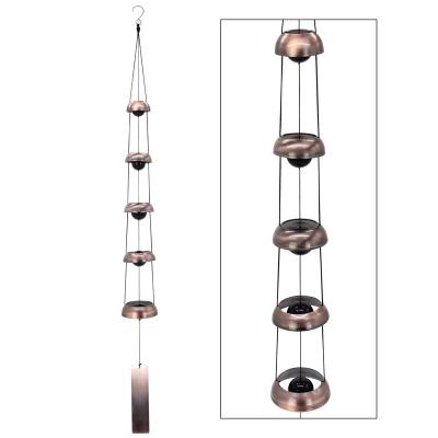 China 3d Wind Chime Wind Chimes Commemorative Dynamic Metal Decoration Rotating Outdoor Garden Decoration Balcony Garden Wind Chimes for sale