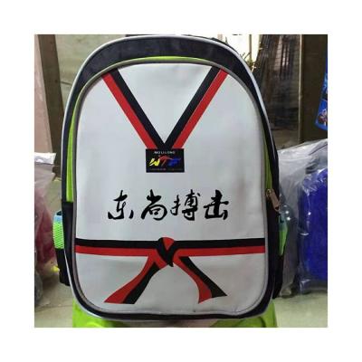 China Custom Logo Polyester Children School Backpack Fashion Waterproof Design Taekwondo Sports Bag for sale