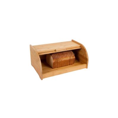 China Multifunctional Wooden Bread Box For Bin Bamboo Bread Storage Food Kitchen Large Capacity Packaging Boxes for sale