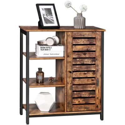 China (Other)Adjustable Antique Industrial Wood Cabinet With 4 Drawer For Living Room Wood Cabinet Storage Consolidated Bottoms Wood Table Set for sale