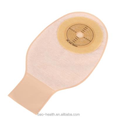 China High Strength Ostomy Bag Film Open Pouch (Sling Closure) 15-60mm Drainable Beige for sale