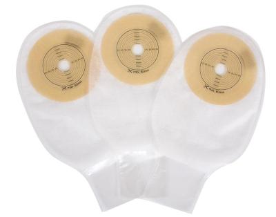 China Clear Hydrocolloid Colostomy Bag Dish Open Pouch (Clamp Closure) 15-50mm Drainable for sale