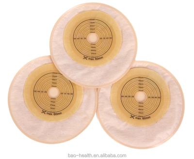 China Plate hydrocolloid A-PC closed pouch for colostomy stoma cap (15-50mm) for sale