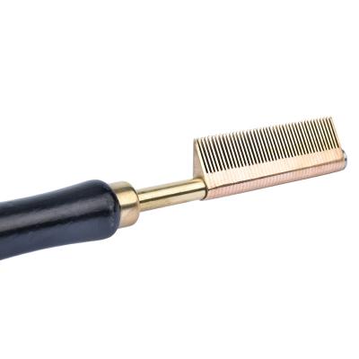 China 2022ex-factory price brass dog comb refining metal comb custom made wide tooth comfortable healthy metal comb in China comfortable healthy comb for sale