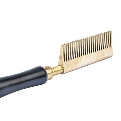 China Comfortable Lowest Price Healthy Comb Online Metal Straightening Comb Bridal Hair Comb Metal Massage Comb for sale