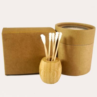 China Bamboo stick tips buds q cotton buds tool cosmetic cotton swabs clean or beauty cosmetic in paper box for sale