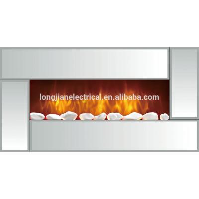 China Hotel Decor Wall Mounted Flame Electric Fireplace With Mirror LJHF3702E for sale