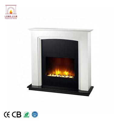 China Wooden Hotel LED Free Standing Electric Fireplace With Patent Magic Flame for sale