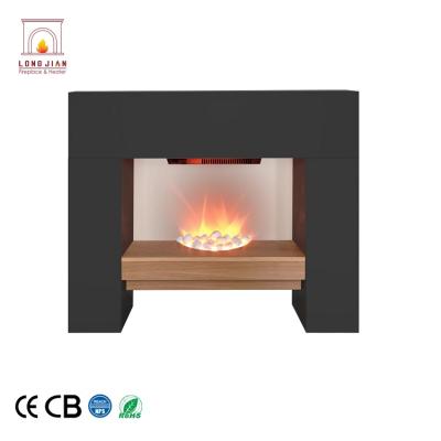 China MDF Traditional Indoor Contemporary Standing Surround Style Elegant Decorative Electric Fireplace for sale