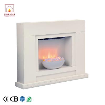 China Traditional Freestanding Indoor MDF Insert Electric Fireplace Stoves Wood Frame for sale