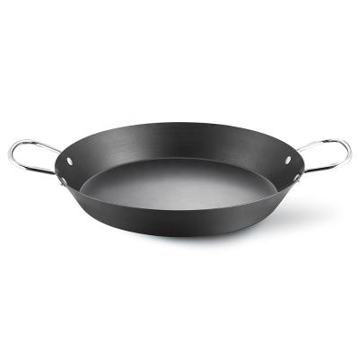 China Sustainable carbon steel pealla pan grill pan with non-stick coating for sale