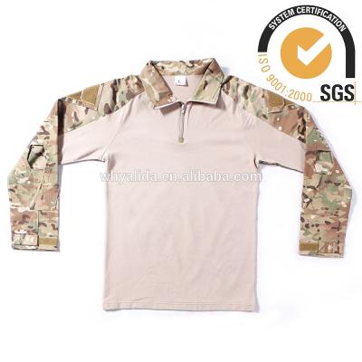 China Camouflage Breathable Cotton Army Ripstop Combat Shirt Tactical Flecktarn for sale