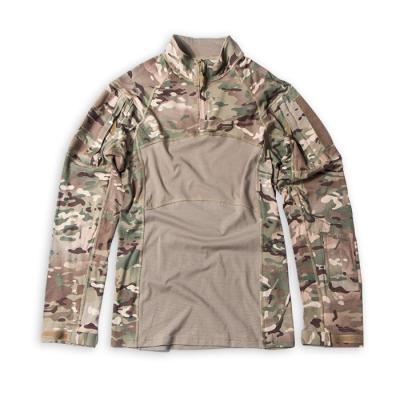 China Army Anti-Pilling Combat Tactical Shirt Military Frog Shirt Knit Shirt for sale