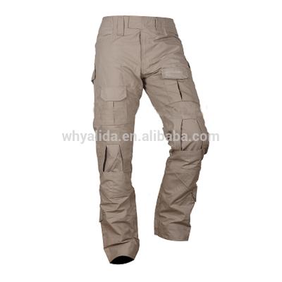 China 65%Polyester 35%Cotton 210g Ripstop Breathable Khaki Tactical Pants for sale