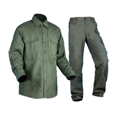 China Olive Green Breathable Rip-Stop Camouflage BDU Military Uniform for sale