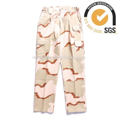 China Outdoor Camouflage Breathable Breathable Mens Loose Combat Pants for sale