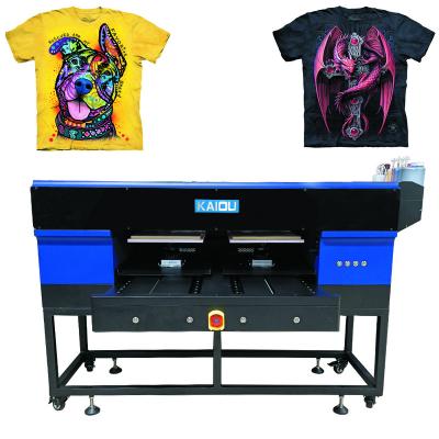 China Clothes KAIOU High Quality Digital Printing Machine DTG 2 Platforms With i3200/4720 Heads T Shirt Printing Machine Inject Printer for sale