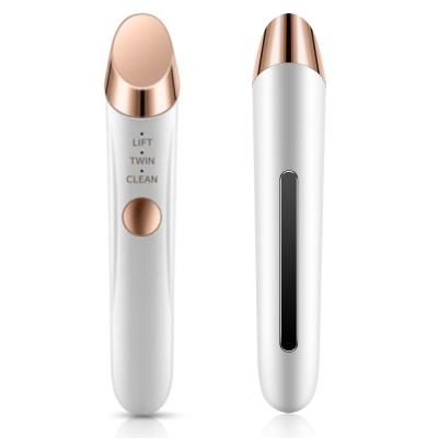 China Dark Anti-Puffiness Wrinkle Removal Circles Vibration Relieve Fatigue Electric Eye Massager Mini Eye and Lip Massager Pen for sale