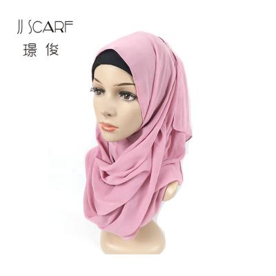 China OEM Factory Supply Dubai Chiffon Traditional Cheap Muslim Women Head Scarf OEM Sparkle Hijab for sale