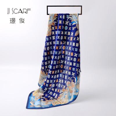 China 2020 New High Quality Square Women African Scarves Adjust 100% Artificial Silk Scarf for sale