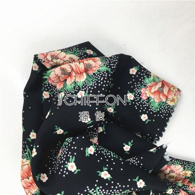 China Beautiful Popular Chiffon Anti-Static 75D 2400T Poly Moss Crepe For Printing Suit Fabric for sale