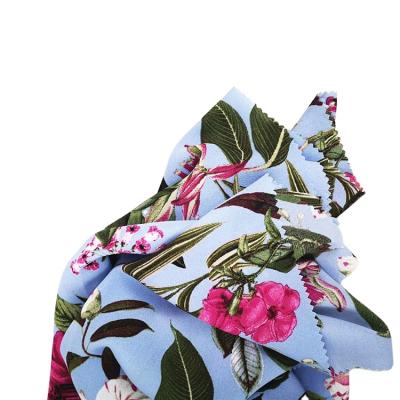 China 2020 NEW DESIGN 75D 1800T 100%POLY FOAM CREPE FLOWER PRINT anti-static CHIFFON FABRIC FOR DRESS for sale