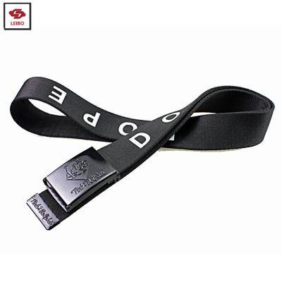 China COTTON Custom Design Print Cotton Web Belt To Accept Buckle Logo Cotton Web Canvas Belt for sale