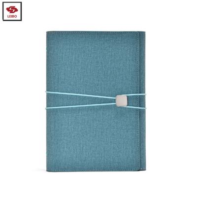 China Replaceable Hard Cover Notebook A5 3 Times Elastic Band Notebook Notebook Gift for sale