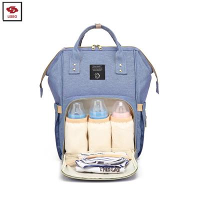 China Custom Outdoor Multi Functional Custom Logo Mummy Diaper Bag Baby Diaper Bag Baby Diaper Bag Convenient Bag for sale