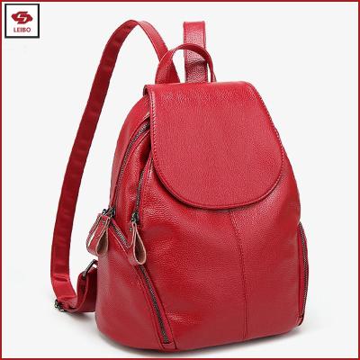 China DAY BACKPACK Hot Selling Brands Top Leather Women Backpack Shoulder Bags Ladies Shoulder Bags Blue Red Black Women Handbag for sale