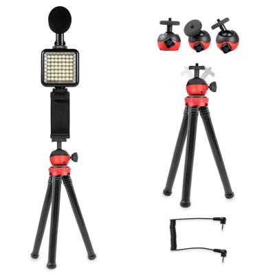 China W&S W49 Mini Pocket Vlog Light Selfie Beauty LED Kit Visual Fill Light with Tripod for Mobile Phone YouTube Camera for sale