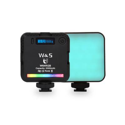 China Fashionable Mini W64 RGB Portable Full Color Fill Light Living Stream Lighting for sale