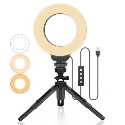 China 2021newest Mini Universal Portable Selfie Ring Light Fill Light Multifunctional Ring Fill Light for sale