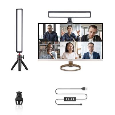 China PORTABLE Brightness Adjustable Video Conference Light LED Studio Lighting for Zoom Meetings with Stand for sale