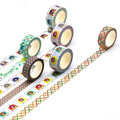 China Waterproof Custom Japanese Logo Printing Self Adhesive Washi Paper Tape For Planner for sale