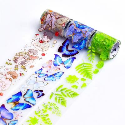 China Waterproof Design Custom Printed Colorful Clear PET Washi Tape for sale